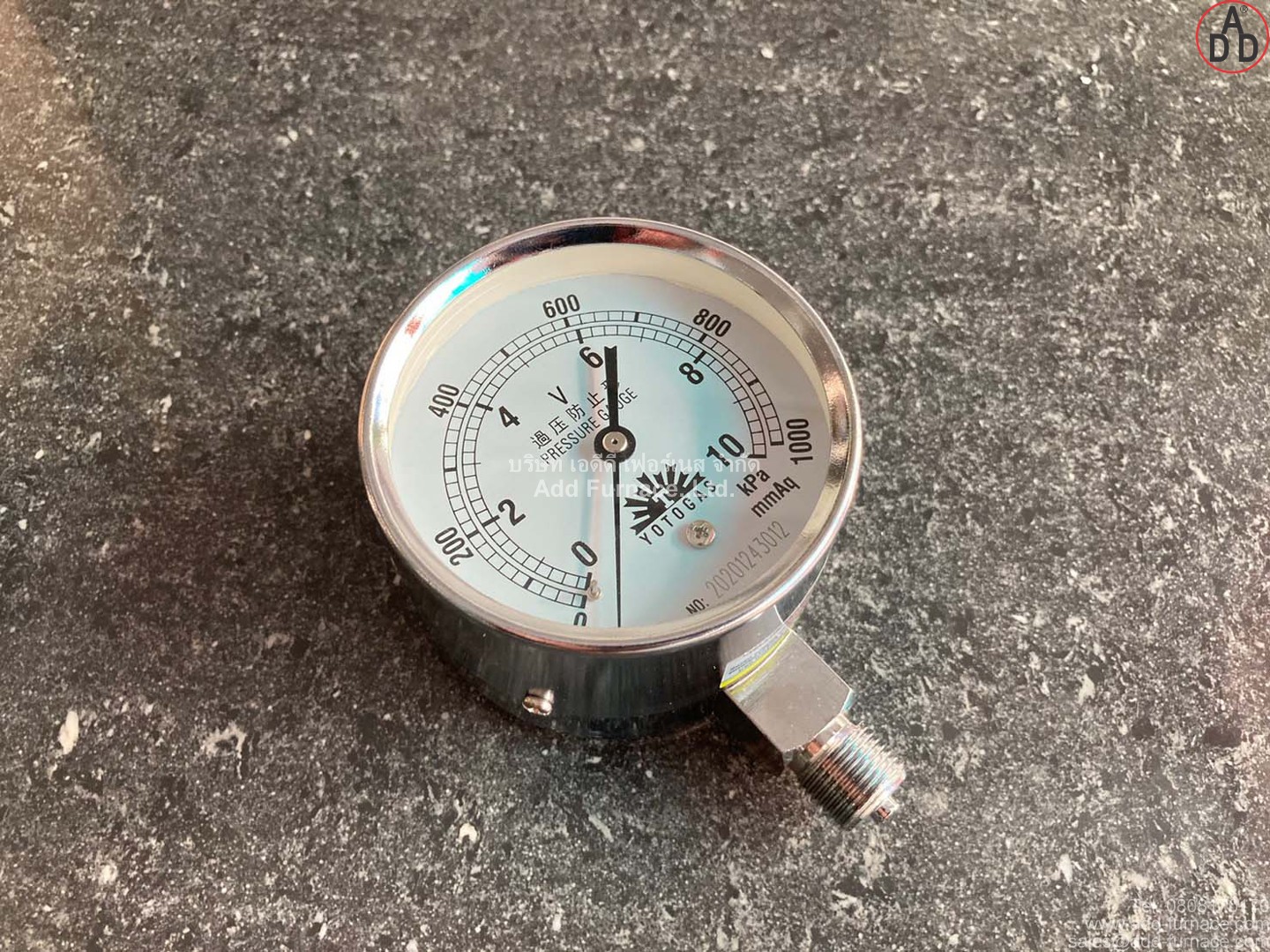 YOTOGAS PRESSURE GAUGE 0-10kPa(2)